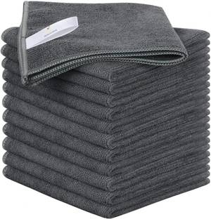 SHOWSTOPPER Large 13" x13” Highly Absorbent Microfiber Towels Cleaning Rags Wet and Dry Microfiber Cleaning Cloth