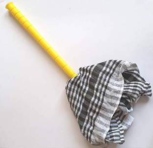 rushabh collections Home Cleaning Cloth Stick Multipurpose(5 MOPS Extra) Wet and Dry Cotton Cleaning Cloth