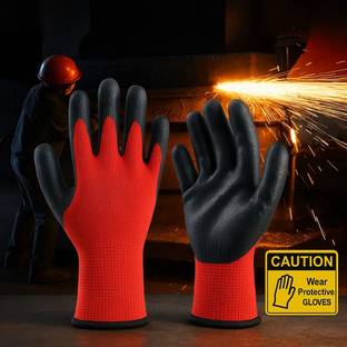 Shivanka Safety Gloves Anti Cut Resistant Level 5 Protection For Industrial & Kitchen Use Wet and Dry Glove Set