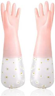 Eopzo Reusable Waterproof Household Latex Hand Gloves Wet and Dry Glove Set