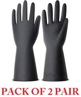 RBGIIT Hand Gloves For Kitchen Dishwashing, Gardening, Cleaning Non-Slippery Wet and Dry Glove Set
