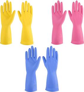 Donizard Long Sleeves Rubber Washable Reusable Kitchen Farming Agricular Garden Wet and Dry Disposable Glove Set