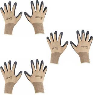 Frontier Pack of 3 Pairs Washable & Reusable Anti-Allergic Cotton Cleaning Gloves for Unisex Wet and Dry Glove Set
