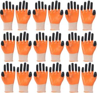 NARV Heavy Duty Nitrile Coated Work For Industrial Gardening Agricultural O_13 Dry Disposable Glove Set