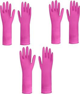 Medroof Reusable Hand Gloves for Dish-Washing, Cleaning, Laundry, Sanitation & Lab Work Wet and Dry Glove Set