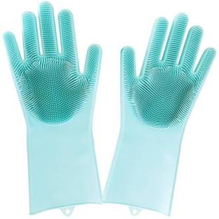 Sakar Sales Cleaning Gloves With Pot Holder Wet and Dry Glove