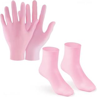 ShopVee 1 Pairs of Moisturizing Glove & Socks Set – Hydrating Spa Treatment Wet Glove Set