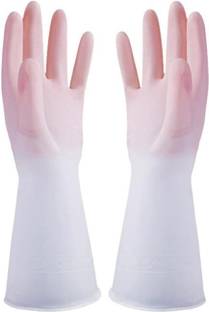 NEYU Rubber Dishwashing Kitchen Platform Pet Care Scrubbing Cloth Glove B-9 Wet and Dry Glove