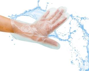 MEDROYAL Polyethene Gloves For Multipurpose Safety Health And Clear Touch Safe Hand Care Wet and Dry Disposable Glove Set