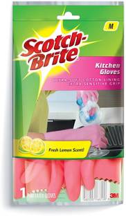 Scotch-Brite Kitchen gloves for Dishwashing, kitchen cleaning Wet and Dry Glove