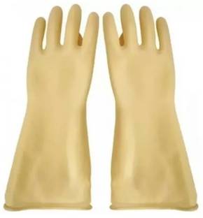 ANGELSAFE Hand Gloves Rubber 11 KVA for Insulated Lineman, Electrician High Voltage Dry Glove Set