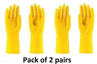 GETANYWAY Wet and Dry Disposable Glove Set (Free Size Pack of 2) Wet and Dry Disposable Glove Set