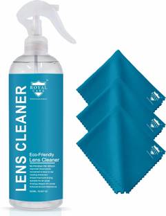 ROYAL CARE PROFESSIONAL Lens Cleaner 500 Ml and 3 Cloth | Screen Cleaner for Computers