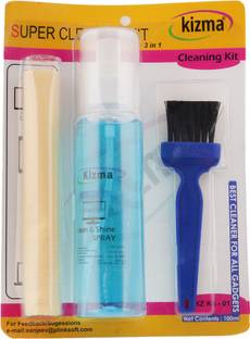 Shyama 3 in 1 Screen Display Cleaning Kit with Brush and Premium Microfiber Cloth Combo Set