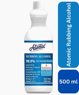 ATOMIC IPA Iso-Propyl Alcohol 99.9% [(CH3)2-CH-OH] CAS: 67-63-0, 500ml for Computers, Laptops, Mobiles