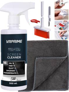VRPRIME 500ML Laptop Cleaning Kit Screen Cleaner With Large Microfibre Cloth for Computers, Laptops, Mobiles