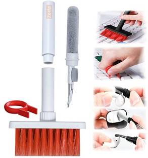 zerfa 5 in 1 Multi-Function Cleaning Tools Kit for Keyboard & Earphone Cleaner for Computers, Laptops, Mobiles