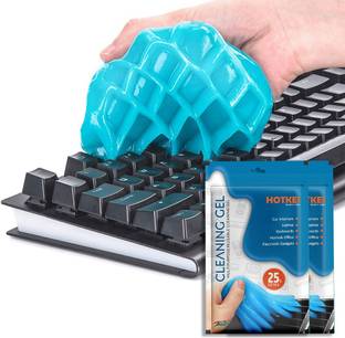 HOTKEI ( Pack Of 2) Multipurpose Laptop Pc Computer Keyboard Car Dust Remover Cleaner Cleaning Slime Gel jelly Kit for Car Interior AC Vent Home Electronics Remote Laptop Keyboard Cleaner Cleaning Kit for Computers, Laptops, Gaming, Mobiles