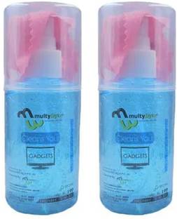 Multybyte 2 x 200 ML Fulid Cleaner Spray Gel With Cloth for Computers, Gaming, Laptops, Mobiles