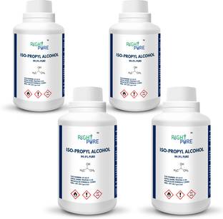 RIGHTPURE Iso-Propyl Alcohol (Rubbing Alcohol) 99.9% Pure 250 ml (Pack of 4) for Computers, Laptops, Mobiles