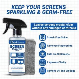 Quikcshines Touchscreen & Optical Cleaner Spray for Gaming, Laptops, Mobiles, Computers