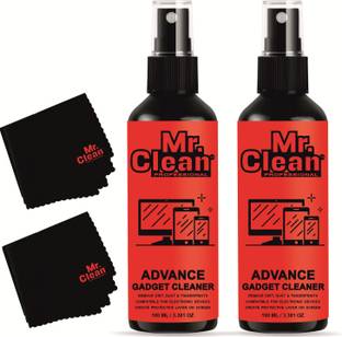 MCP Gadget Cleaner Spray 100ml + 100ml with 2 Microfiber Cloth Suitable for Computers, Gaming, Mobiles, Laptops