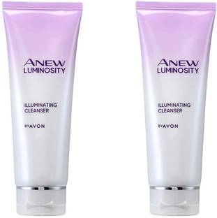 Avon Anew Luminosity Illuminating Cleanser Pack of 2 ( 125 Gram Each) Face Wash