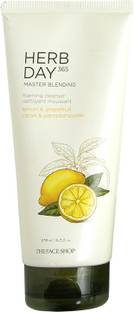 The Face Shop HERB DAY 365 Master Blending Foaming Cleanser- Lemon & Grapefruit Face Wash