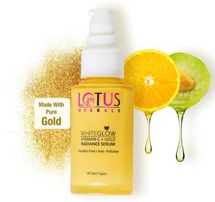 LOTUS HERBALS WhiteGlow Vitamin C +Gold Radiance Face Serum Face Wash