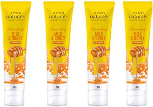 Avon Naturals Milk and Honey Nourishing Cleanser (Pack of 4) Face Wash