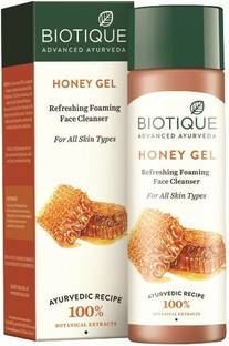BIOTIQUE Honey Gel Soothe & Nourish Foaming Face Cleanser For All Skin Types, 120ml Face Wash