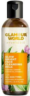 Glamour World Ayurvedic Glow Bright Face Cleansing Milk - Organic Cleanser Face Wash