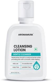 aromamusk Deep Cleansing Lotion for Sensitive & Dry Skin, Gentle Cleanser Face Wash