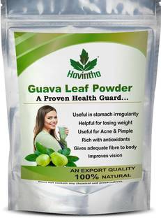 Havintha Natural Guava Leaf Powder | Dried Amrood Leaves 100% Natural Powder Face Wash