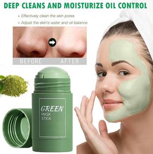 Emijun Green Mask Stick For Face Blackheads Whiteheads Oil Controle Anti Aging Face Wash