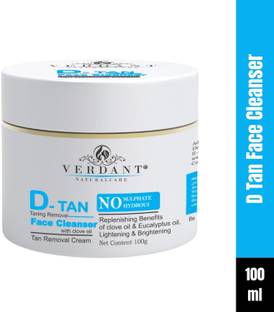 Verdant Natural Care Instant Glow D Tan & Tan Removal Face Cleanser Face Wash