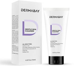 DERMABAY Gentle skin cleanser for deep exfoliation and clear looking skin. Face Wash