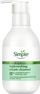 Simple Active Skin Barrier Care Replenishing Cream Cleanser Face Wash