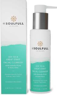 be soulfull Facial Cleanser With Kakadu & Gotu Kola | Soap Free Daily Facewash For Dull Skin Face Wash