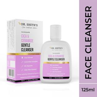 Dr. Sheth's Cica & Ceramide Gentle Cleanser | Gentle | Hydrating | Soothing Face Wash