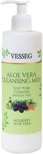 VESSEG Aloe Vera Cleansing Milk Deep Pore Face Cleanser Face Wash