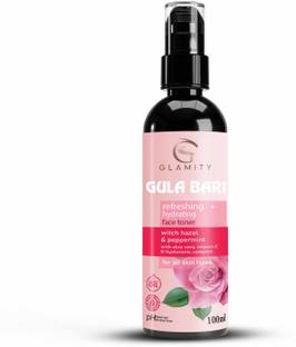 GLAMITY 100% Pure & Natural Gulabari Rose Water Spray For Face, Skin & Hair Face Wash