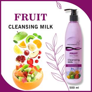 PROFESSIONAL FEEL Mix Fruit Cleansing Milk (Smooth Soft & Clean Skin) Cleanser Face Wash