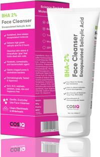 Cos-IQ Salicylic Acid 2% Face Cleanser BHA Sebum Reduction, Pore Decongestion  Face Wash