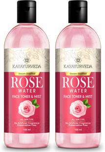KAYAYURVEDA Ayurvedic Pure Rose Water Skin Toner|Dead Skin Removal|Anti Aging Face Wash