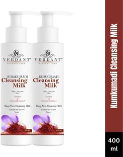 Verdant Natural Care Kumkumadi Cleansing Milk (3X200ml) Face Wash