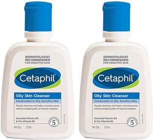 Cetaphil oily skin Cleanser Pack Of 2 Face Wash