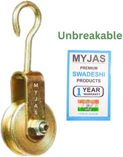 myjas unbreakable roller pulley with Hook lifting Rope, Gym,, exercise, Hanging Climbing Pulley
