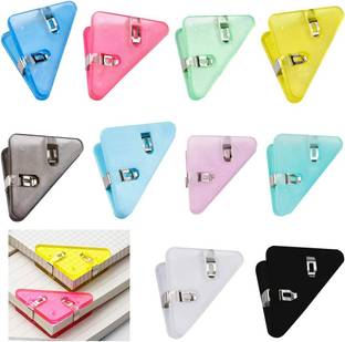 zeelpetal Plastic Paper Clips for Students, Binder Clip Clamp for Office, Home, School, Standard Plastic Paper clip