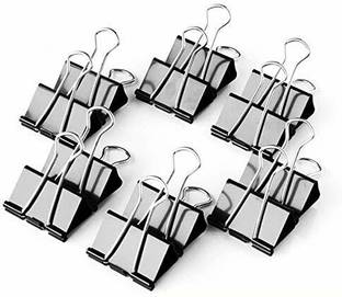 Gold Leaf 51 mm Black Large Paper Clips for Notes Letter, Papers,Binder Clamps in Office, Home, School, Institutions, Paper Holding Capacity Files Organized and Secure Large steel Paper Clips